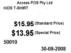 Retail Manager POS Software - Shelf Label